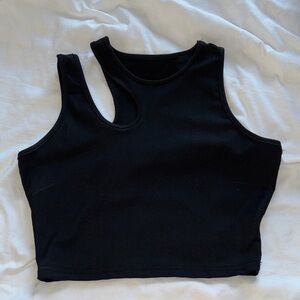 Black Sleeveless Women's Top